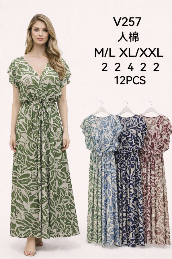 Sukienki damskie Roz M-2XL, Mix Kolor .Paczka 12 szt